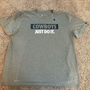 Cowboys T shirt Nike Dri fit XXL grey